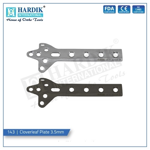 टाइटेनियम और स्टील क्लोवरलीफ प्लेट 3.5 मिमी