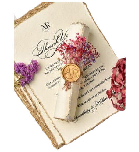 Appealing Look Wedding Invitations Card Size: A5