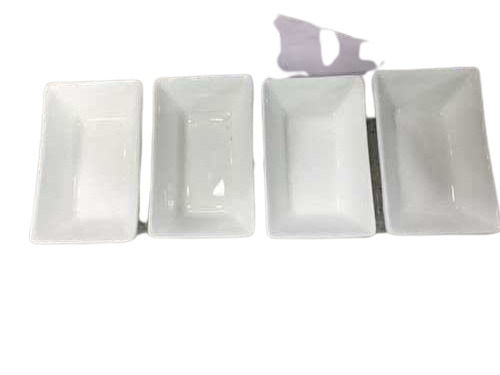 White Rectangular Acrylic Service Tray