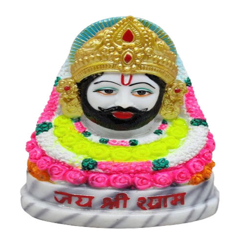 Figurine Light Weight Lord Khatu Shyam Resin Idol For Home Temple