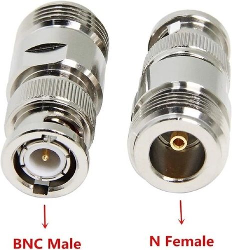 BNC Male to N Female Coaxial RF Adapter Converter For Scanner Broadcast Applications