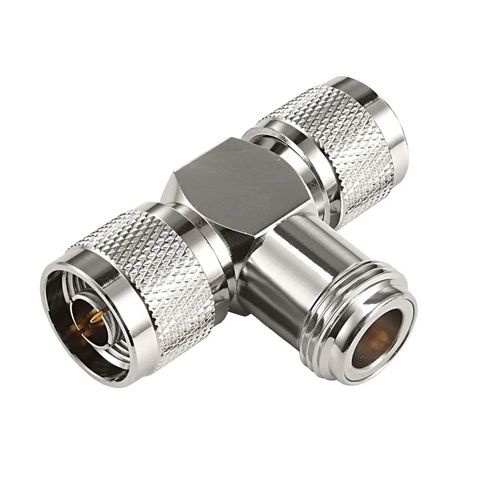 N Type Female To Dual Male RF Coaxial Adapter