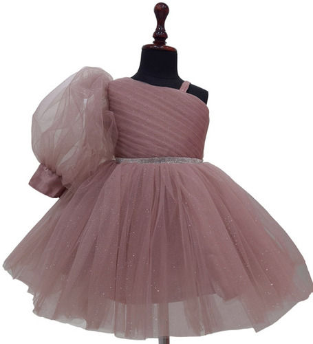 Babys Party Wear Fancy Sleeveless Frock - D.no. 894