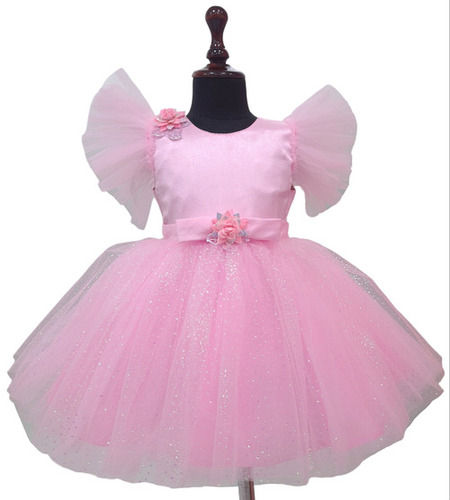 Girls Knee Length Party Wear Baby Frock Age Group: 1-4