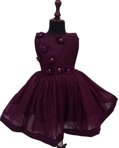 Knee Length Party Wear Baby Frock