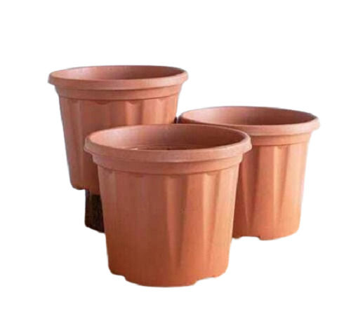 Brown Premium Quality And Beautiful Plastic Pot 