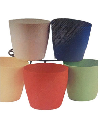 Floor Standing Round Shape Creak Resistant Solid Ceramic Flower Pot