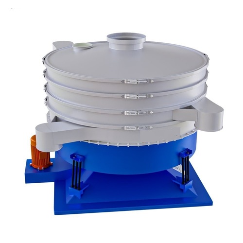 Automatic Electric Motor Circular Tumbler Screening Machine - Fine Particles Screening, Painted Surface Finish, Rubber Spring Support, 1 Year Warranty