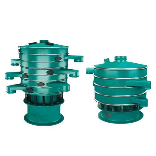 Electric Circular Tumbler Screening Machines - New Automatic Rubber Spring Equipped Motor-Driven Fine Particles Screening | 1 Year Warranty Painted Surface Treatment Machinery Test Report Provided