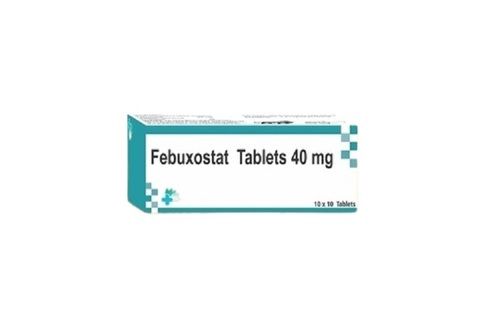 Febuxostat Tablets - 40 mg | Xanthine Oxidase Inhibitor for Hyperuricemia Relief, Blister Pack of 100 Tablets, Adult Use, Store Below 30Â°C, Take With Warm Water, White Appearance