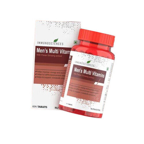 Mens Multivitamin Tablets, 60 Tablets Per Bottle