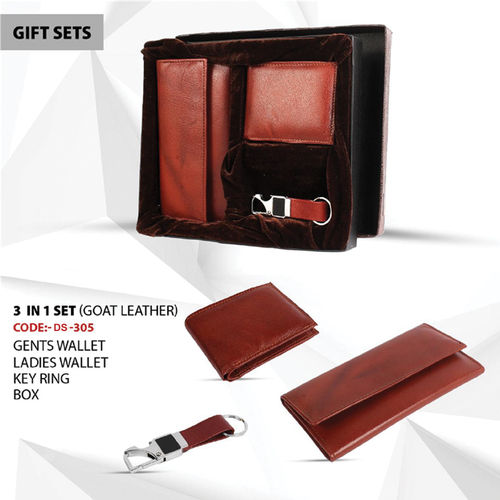 Goat Leather 3-In-1 Gift Set