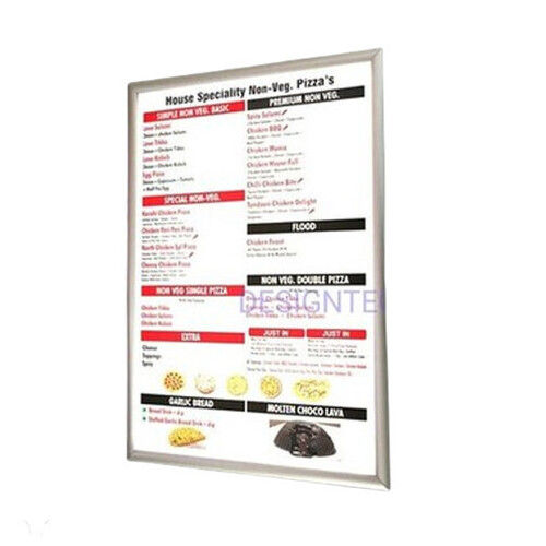 Led Restaurant Menu Display Board Body Material: Aluminium