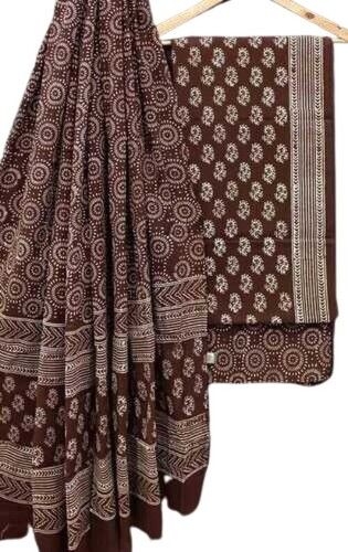 Hand Block Printed Pure Cotton Unstitched Suit