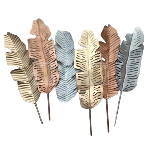 Iron Gold Leaf Wall Decor for Home