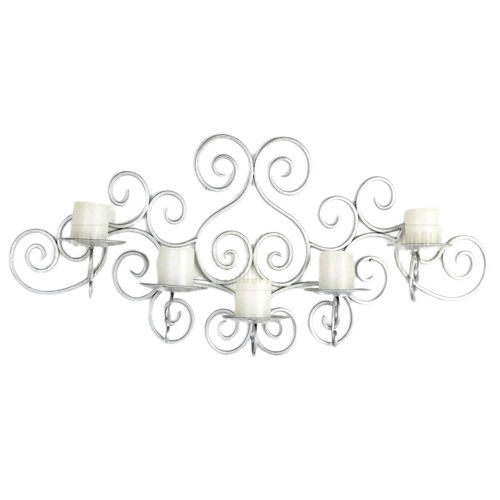 Coated Iron Black Decorative T Light Candle Holder