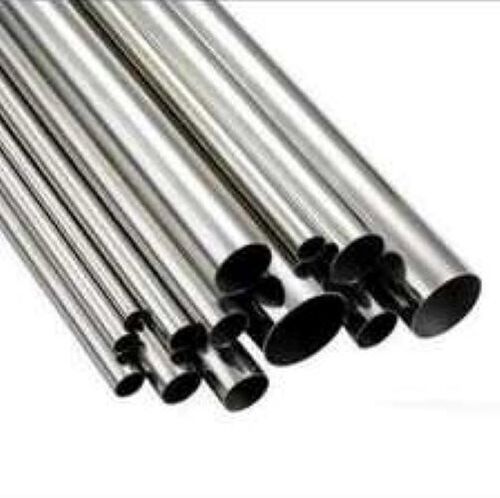 Polished Stainless Steel Silver Round Pipe