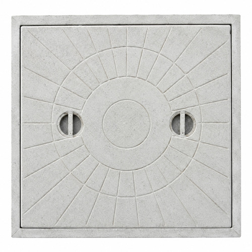 Square Grey FRC Manhole Cover for Industrial - 24x24 Inch Dimensions | Durable Design, Ideal for Various Industrial Applications