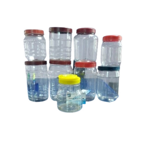 Plastic Pet Jars - Durable PET Plastic, 200gm to 6kg Size, Transparent Design | Lightweight, Easy Handling, Air-tight Sealing for Versatile Storage