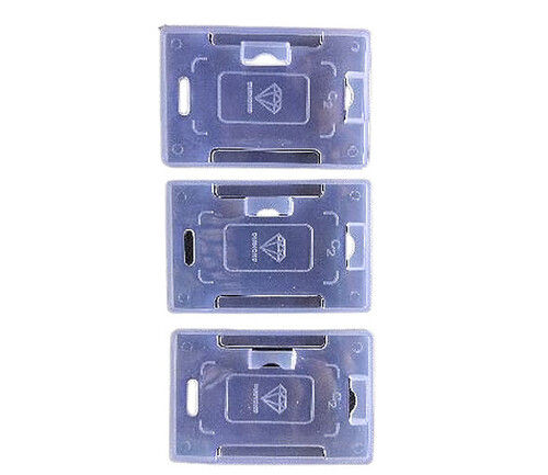 Transparent Plastic ID Card Holder