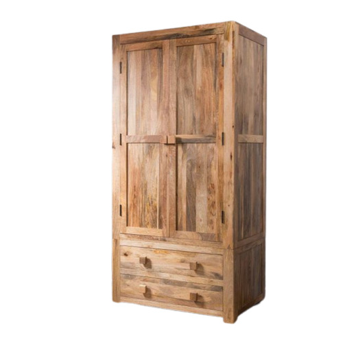 हैंडमेड एलिगेंट स्टोरेज सॉल्यूशन - 2 दरवाजों और 4 ड्रॉअर के साथ लकड़ी की अलमारी
