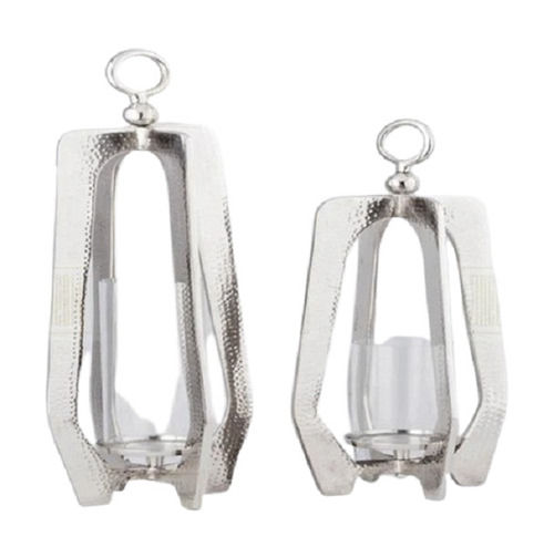 Silver Nickel Plated Aluminium Lantern