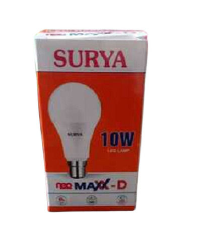 10 Watt Led Bulb For Home And Hotel Use Application: Commercial & Household