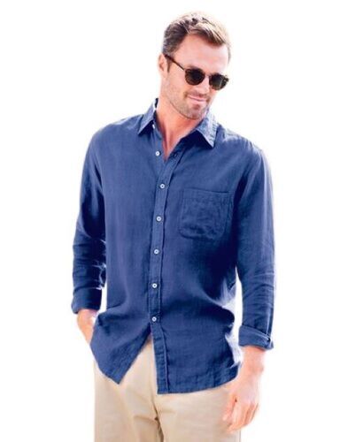 Designer Full Sleeves Blue Mens Shirt