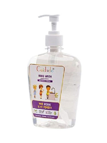 Liquid Hand Wash - 500ml Clear Gel | Naturally Derived, Biodegradable Ingredients, Mild Saffron and Mahogany Scent, Suitable for All Skin Types, No Synthetic Dyes