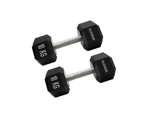 Black Hex Dumbbells (10Kg Pair)