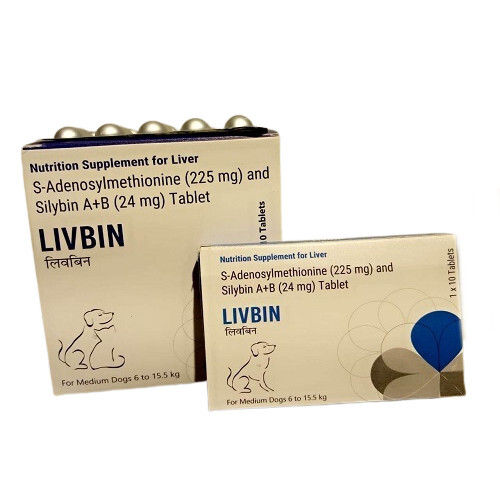 S-Adenosylmethionine(425mg) and Silybin A+B (35MG) Tablet for Veterinary Use Only