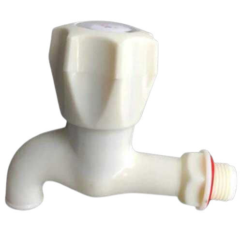 White Plastic Polo Shot Body Bibcock For Water