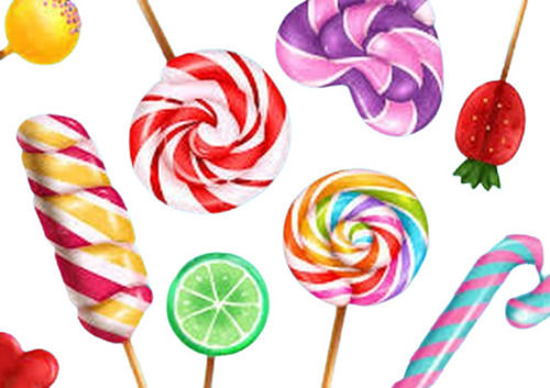 Yummy Tasty And Flavored Candy Lollipop