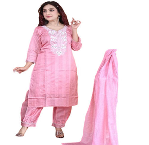 Ladies Full Sleeves Plain Cotton Salwar Suit For Casual Wear Application: Organic Fertilizer