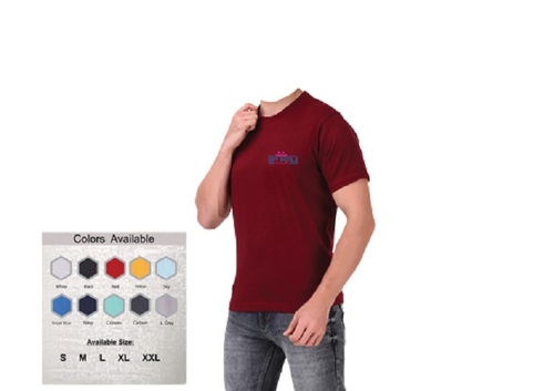 Multiple 100% Cotton 180 Gsm Round T-Shirt 