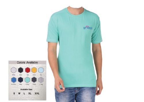 Multiple 135 Gsm Round Neck Half Sleeves Promotional T-Shirts