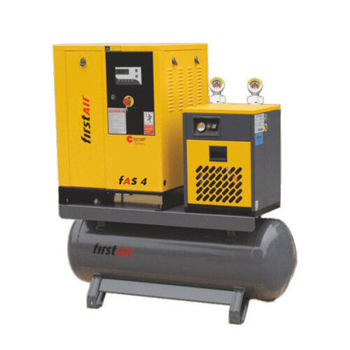 Green & Yellow Oil Free Rotary Screw Compressor