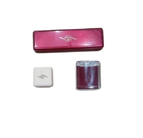 Plain Pattern Unbreakable Plastic Jewellery Box