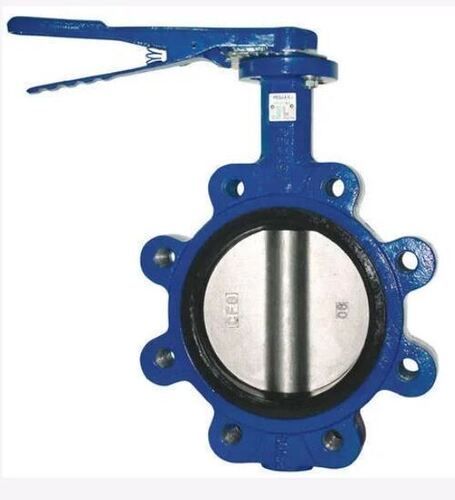 Orange Butterfly Control Valve For Industrial Applications Use