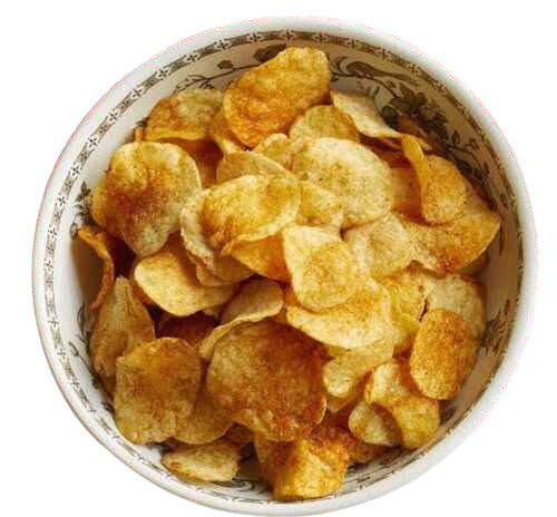 Spicy And Tasty Round Shape Natural Fried Potato Chips Usage: Industrial