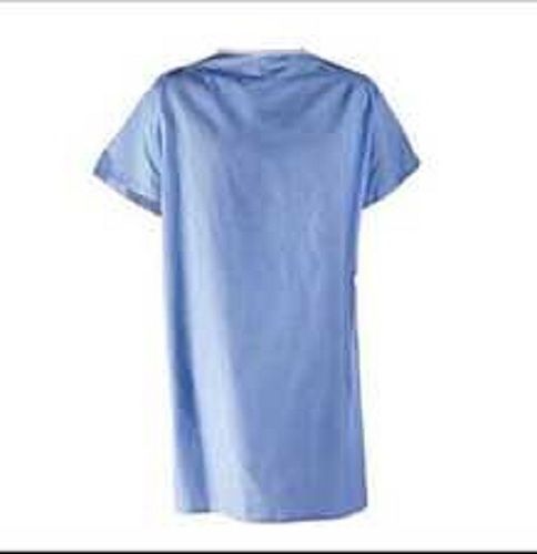 Skin Friendly Washable Patient Blue Gown For Hospital