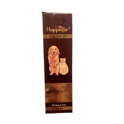 Plastic 100Ml Happie Fur Hair Oil For Dogs And Cats