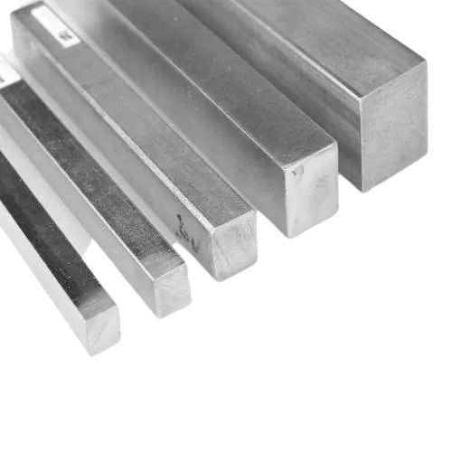 Silver Polished Finish Rust Resistant Steel Square Shape Bar For Industrial