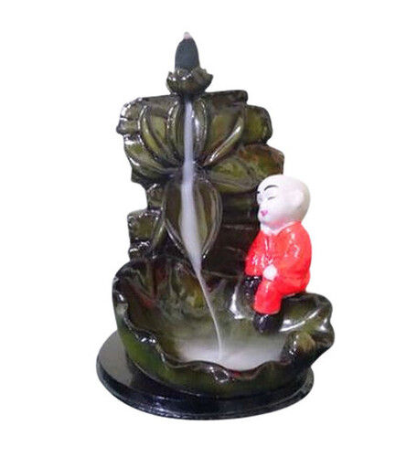 Black Baby Flower Back Flow Smoke Fountain