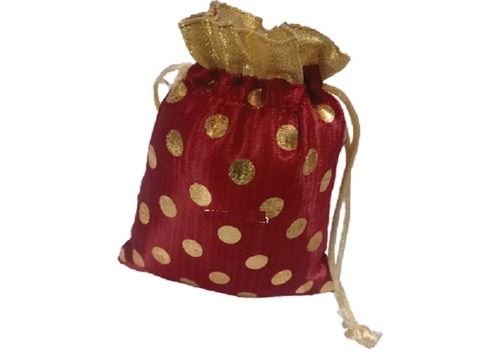 Fancy Fabric Potli Bags For Gifting Use