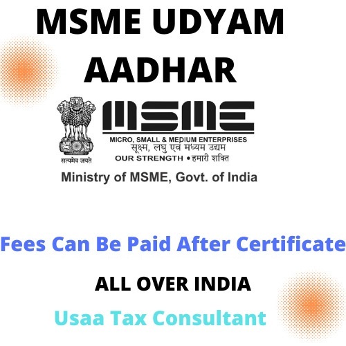 Msme Registration Servicess By USAA TAX CONSULTANT