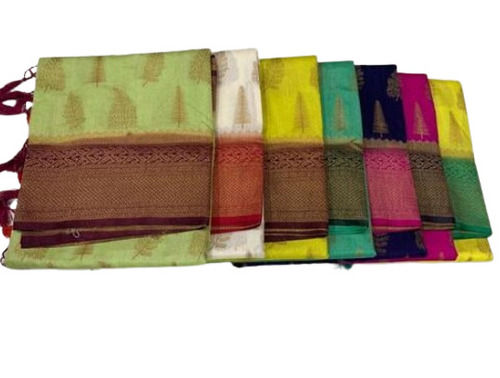 Comfortable Double Tree Linen Saree