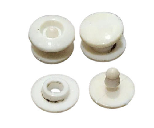 Lightweight Round Shape Solid Plastic Snap Buttons For Industrial