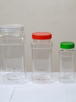 Transparent Plastic Pet Jars