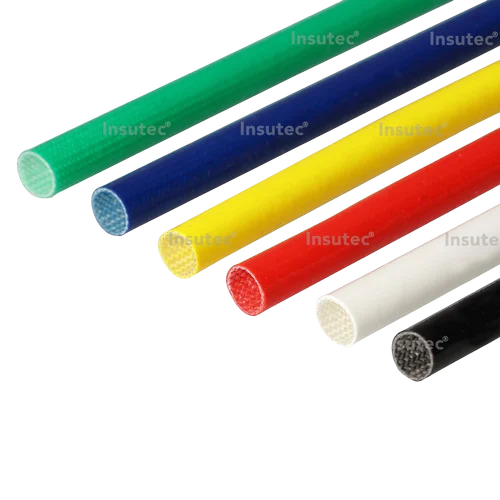 Fiberglass Sleeve - Heat Resistant Flexible Material, Silicone Coated, Round, Multi-Color | Durable, Flame Retardant, Corrosion Resistant, Electrical Insulation